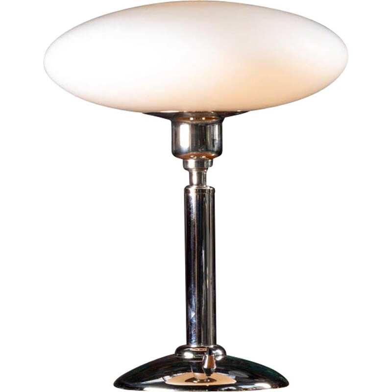 Candeeiro de mesa oval Art Deco vintage