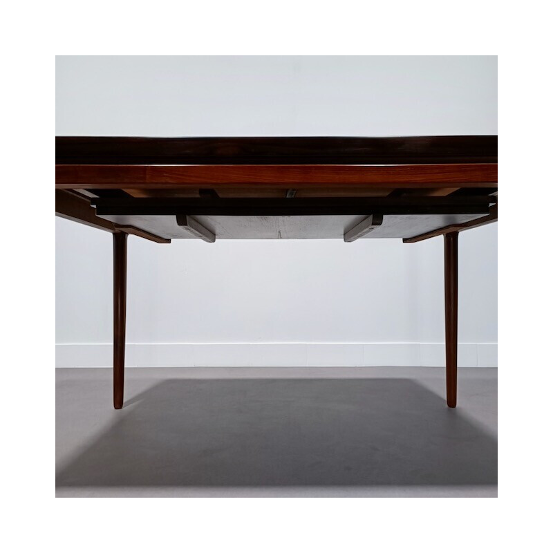 Vintage model 8 rosewood table by Johannes Anderson for Christian Linneberg, Denmark 1964s