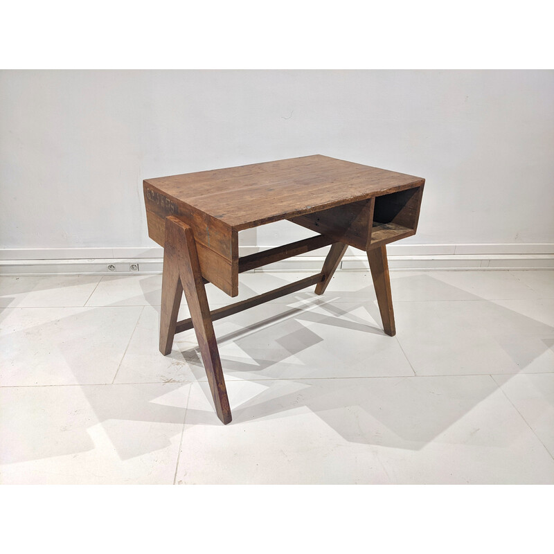 Mesa de teca Vintage por Jeanneret, 1960