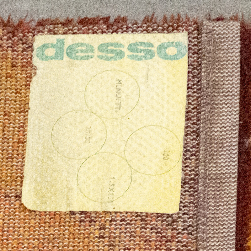 Vintage Desso abstract tapijt in oranje