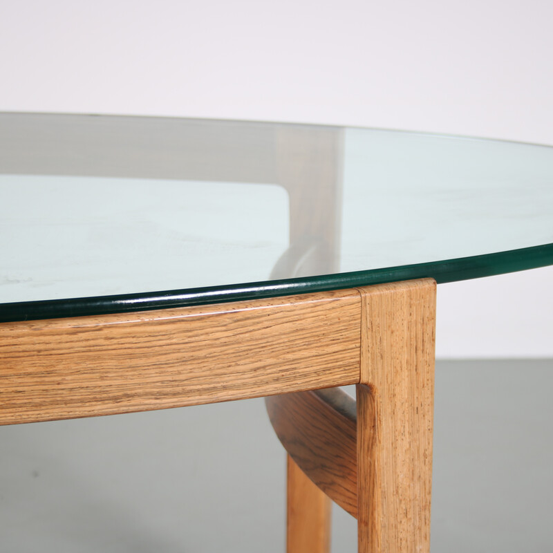 Vintage wooden coffee table by Ib Kofod Larsen for Fröschen Sitform, Germany 1960s