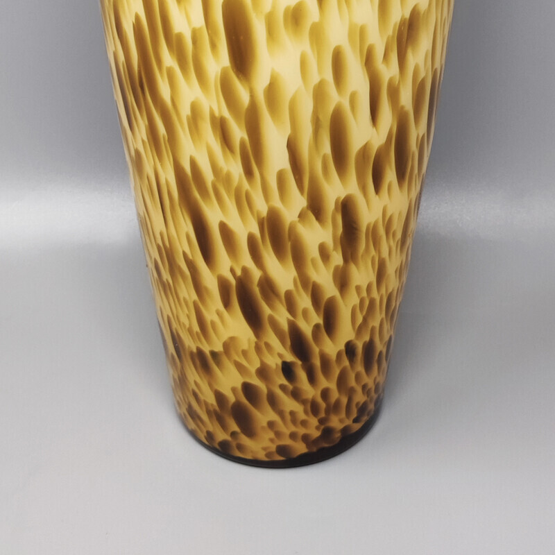 Vase vintage en verre de Murano par Dogi, Italie 1960