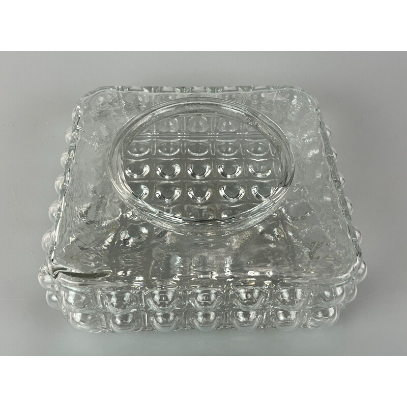 Lámpara de techo vintage de cristal de burbujas, 1960-1970