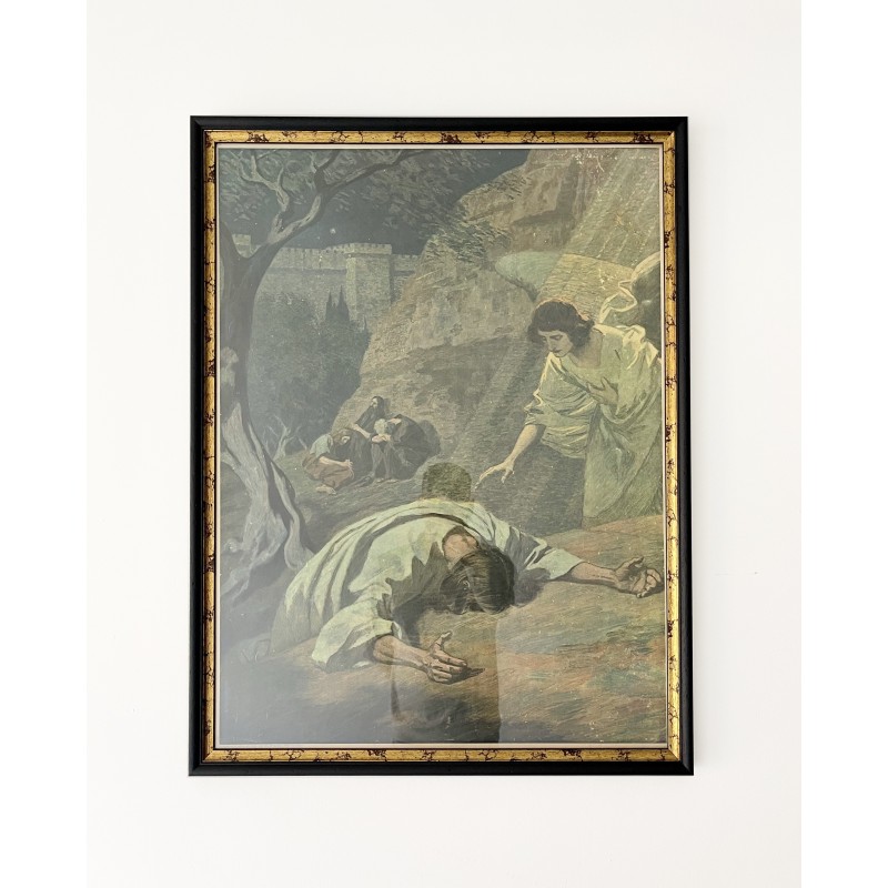 Impression vintage "L'agonie dans le jardin de Gethsémani", 1930