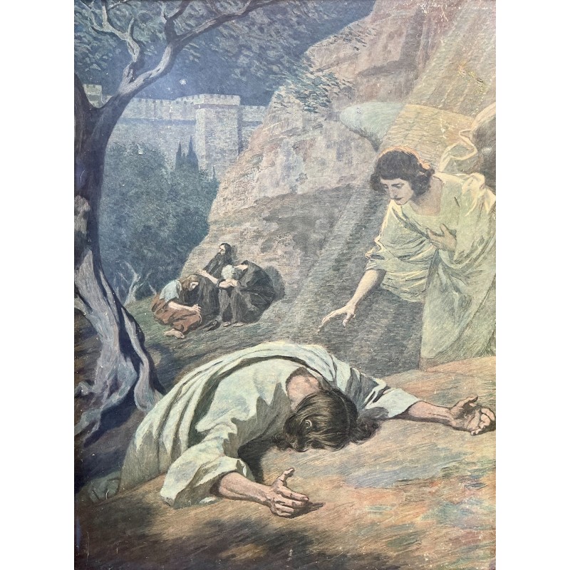 Vintage print "The Agony in the Garden of Gethsemane", 1930s