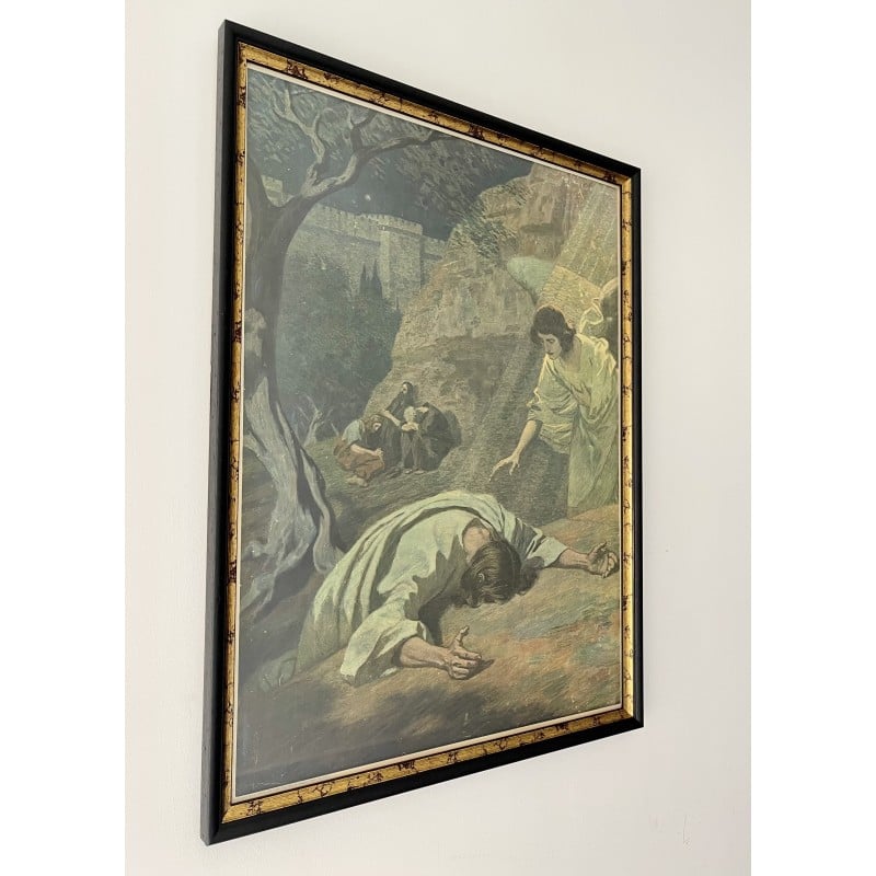 Vintage print "The Agony in the Garden of Gethsemane", 1930s