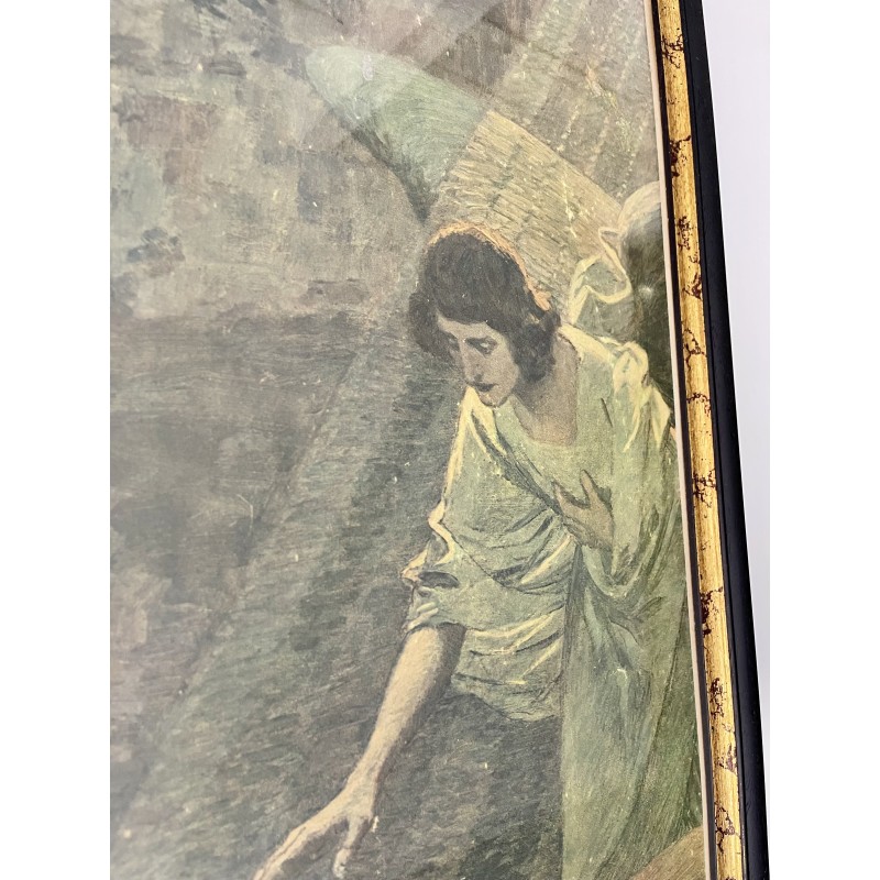 Vintage prent "De lijdensweg in de hof van Gethsemane", jaren 1930