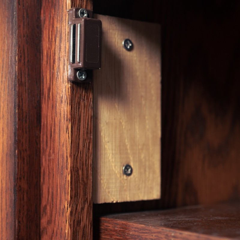 Brutalist vintage sideboard in rosewood veneer