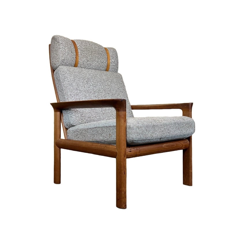 Vintage teakhouten fauteuil van Sven Ellekaer voor Komfort Design, Denemarken 1960