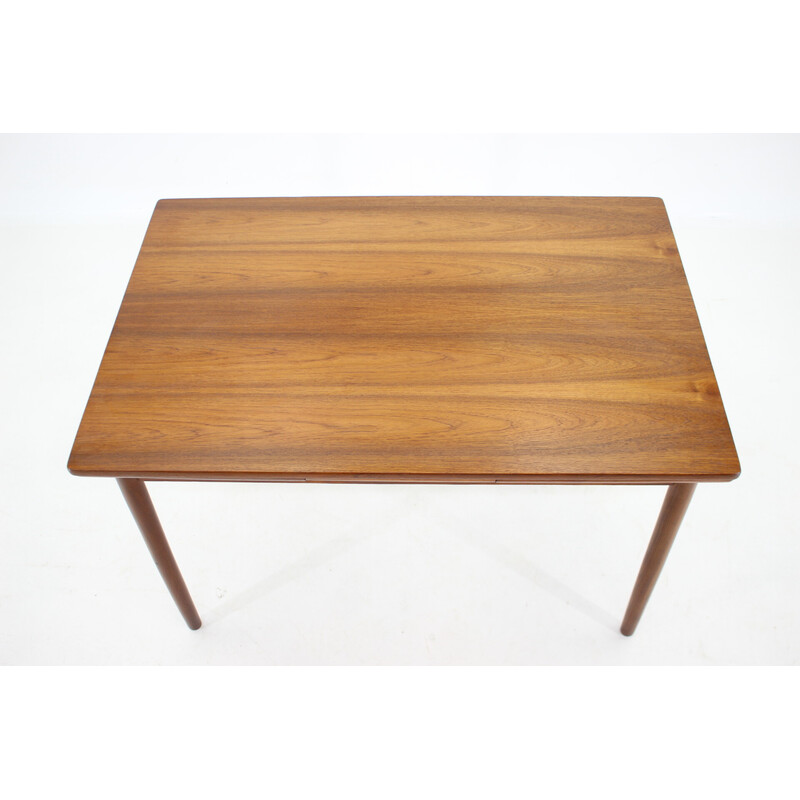 Danish vintage teak extendable dining table, 1960s