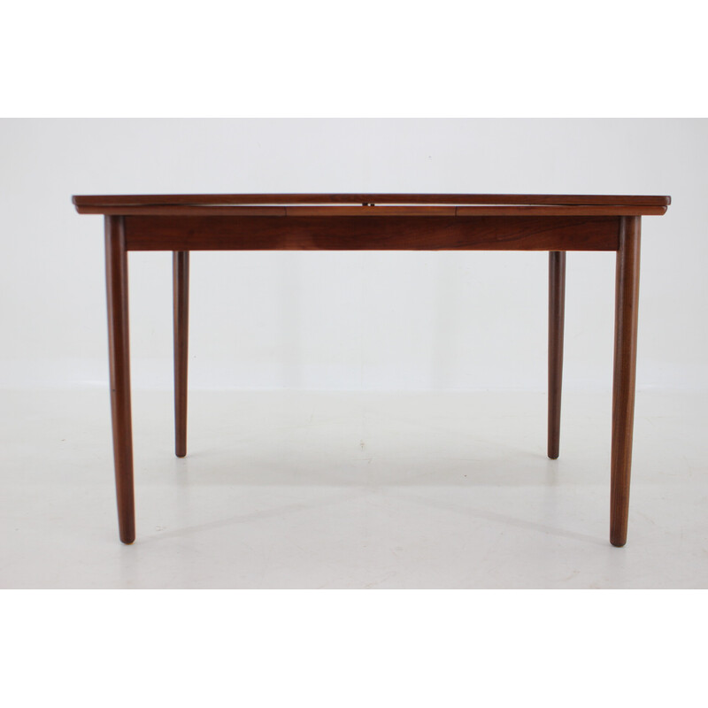 Deense vintage teakhouten uitschuifbare eettafel, 1960