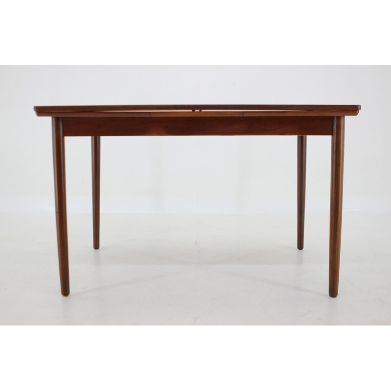 Danish vintage teak extendable dining table, 1960s