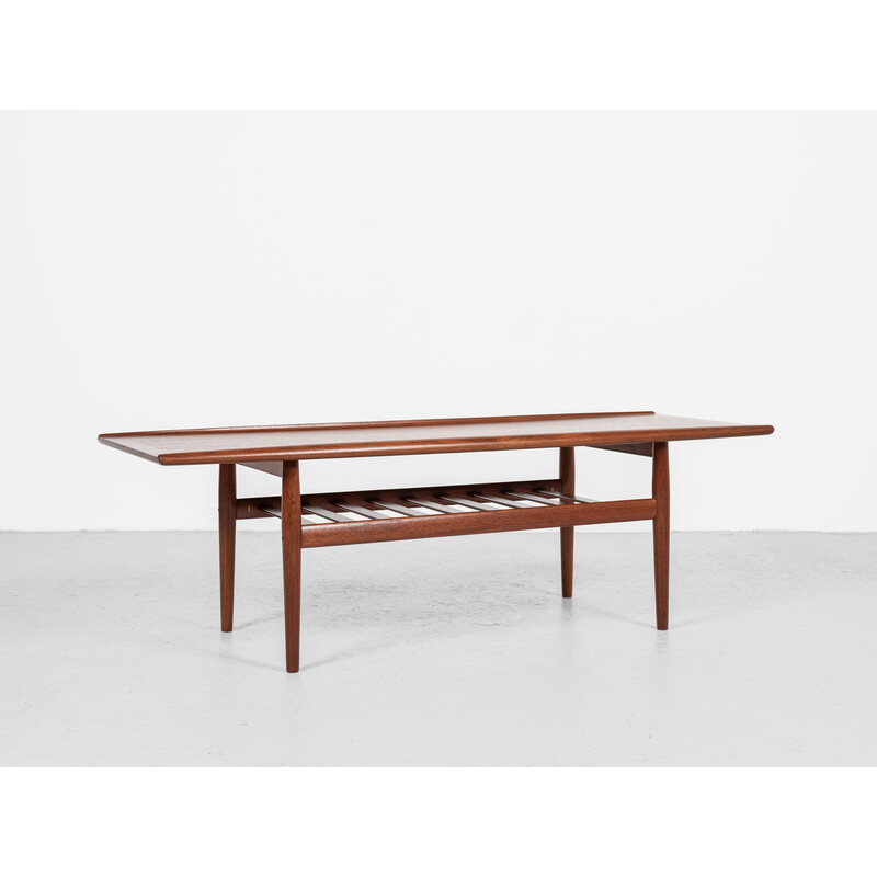 Mid century Danish coffee table in teak by Grete Jalk for Glostrup, 1960s