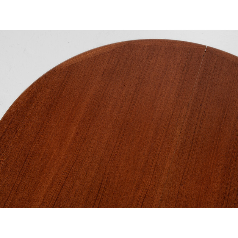 Mid century Danish round dining table in teak by Vv Møbler, 1960s