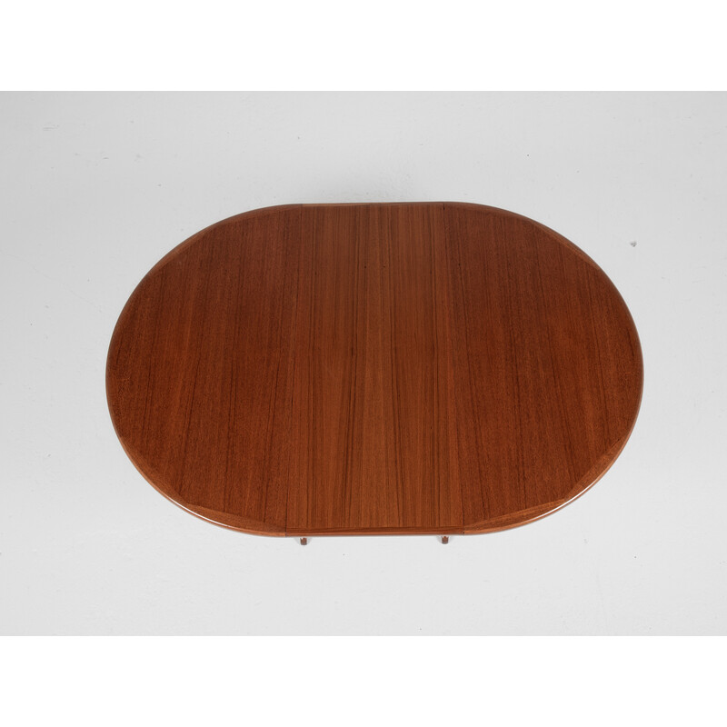 Mid century Deense ronde eettafel in teak van Vv Møbler, 1960