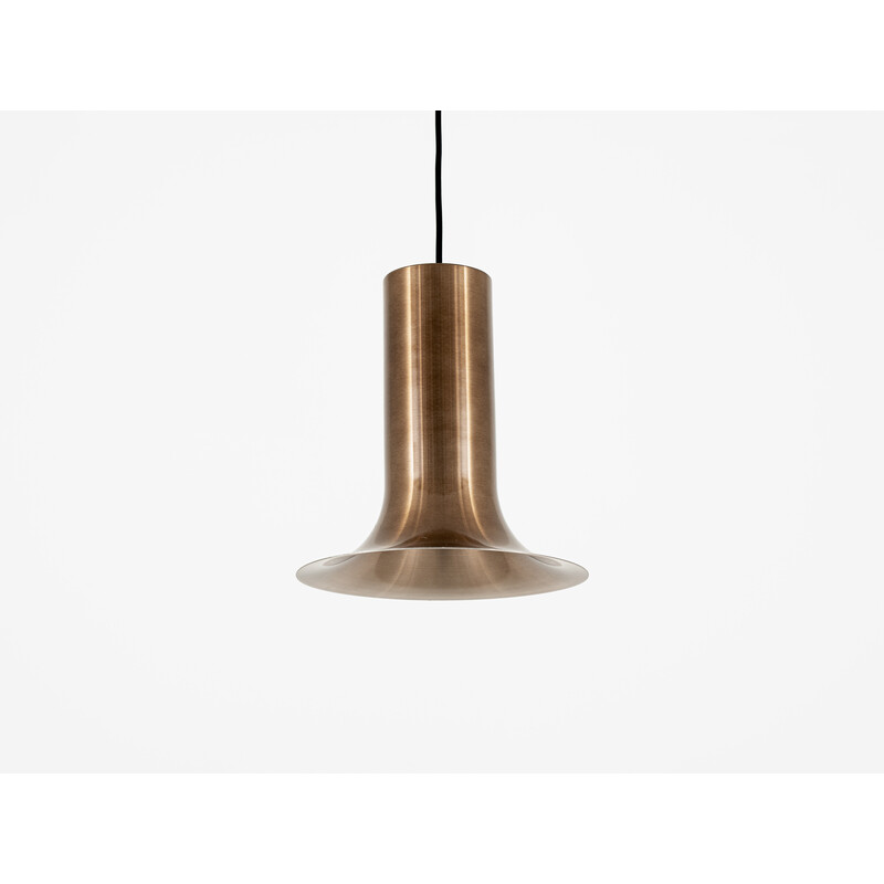 Lampada a sospensione vintage Curve B1101 in ottone di Nico Kooy per Raak, Paesi Bassi 1972