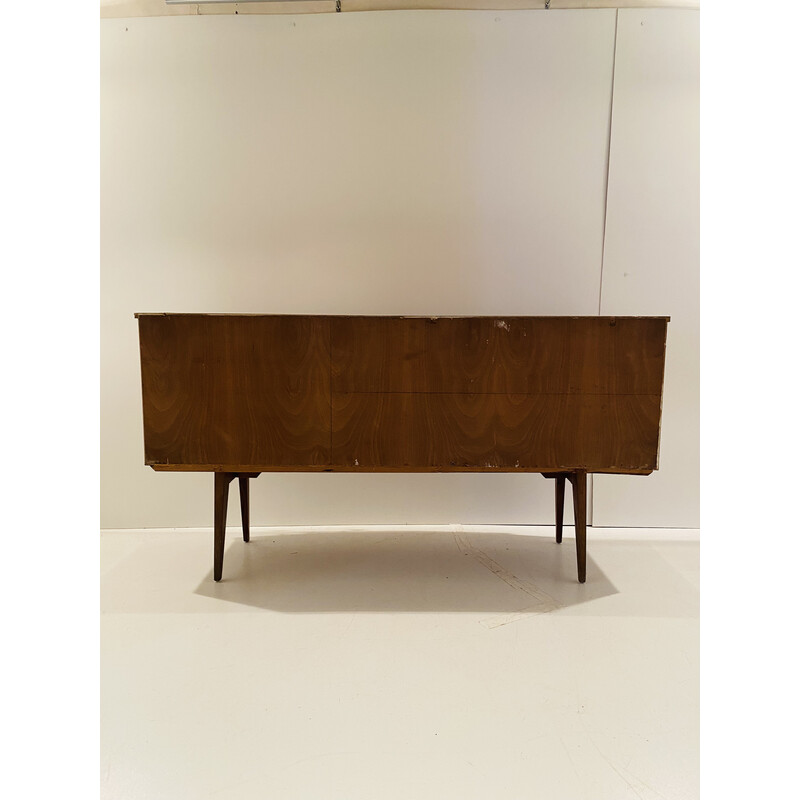 Credenza vintage con tre cassetti e due ante apribili, anni '50