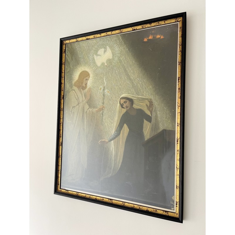 Vintage christian German print "The Annunciation", 1930s