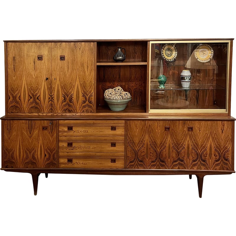 Vintage Danish highboard in Rio rosewood, 1960