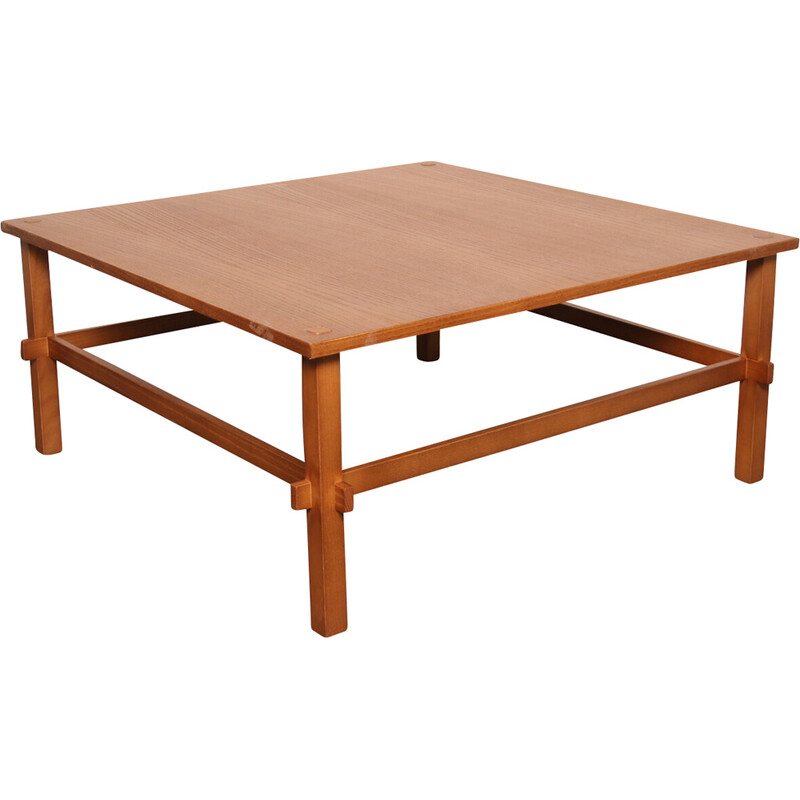 Vintage coffee table model "Gio" in walnut by Gianfranco Frattini for Tacchini, Italy 2000s