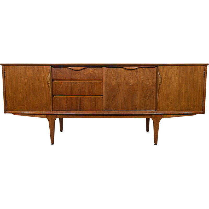 Britisches Teakholz-Sideboard aus der Mitte des Jahrhunderts, 1960er Jahre