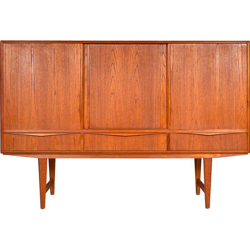 Credenza di metà secolo in teak di E.W. Bach per Sejling Skabe, Danimarca 1960