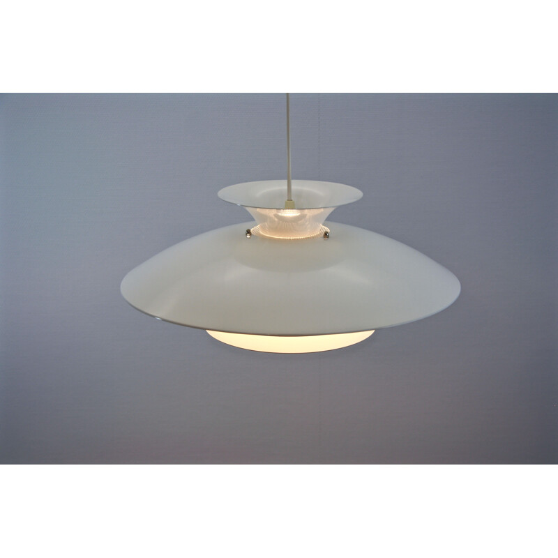 Mid-Century danish pendant light in white - 1960s