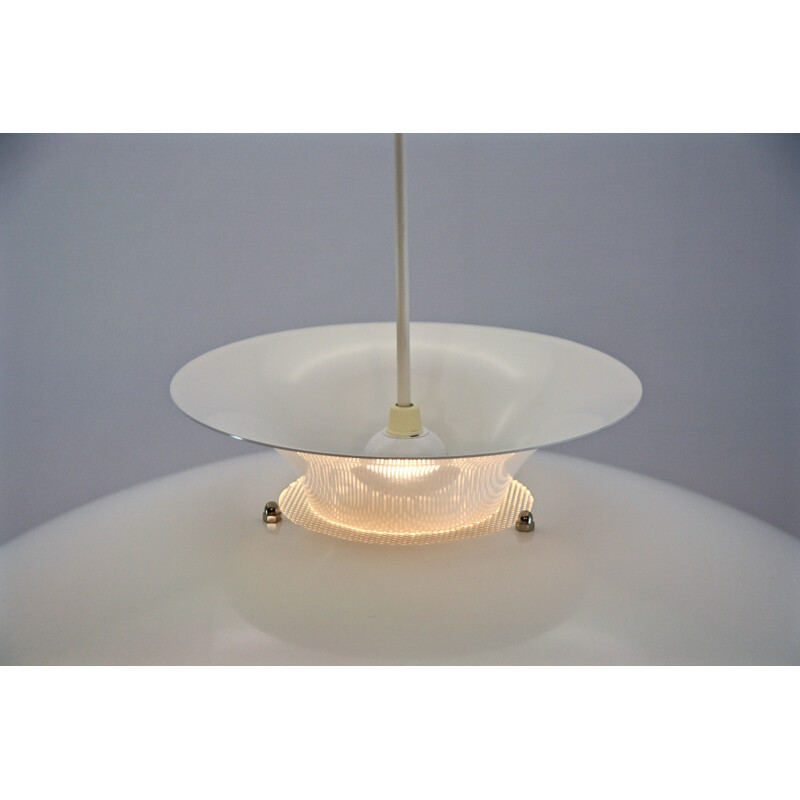 Mid-Century danish pendant light in white - 1960s