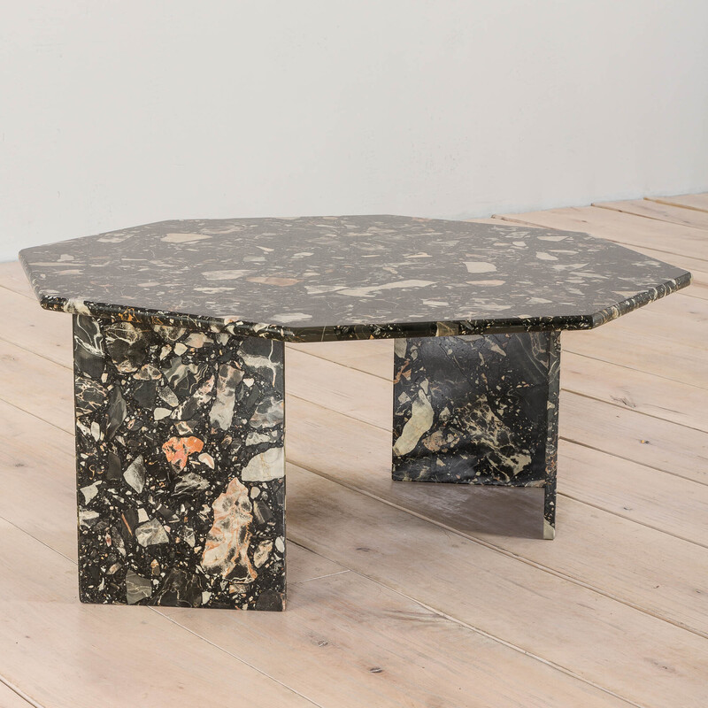 Italiaanse mid century terrazzo salontafel, 1970