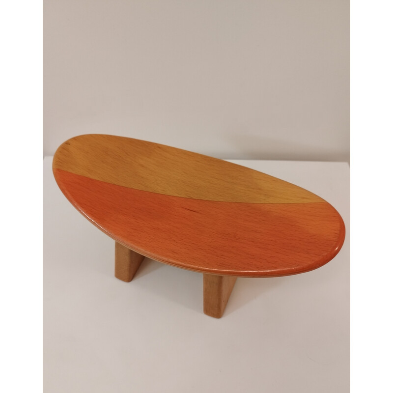 Vintage Shaggy meditation stool by Alain Gaubert