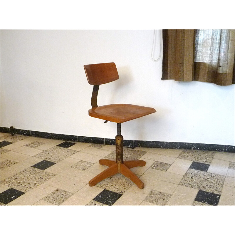 Model 350 Industrial Swivel Chair by Ama Elastik - 1950s