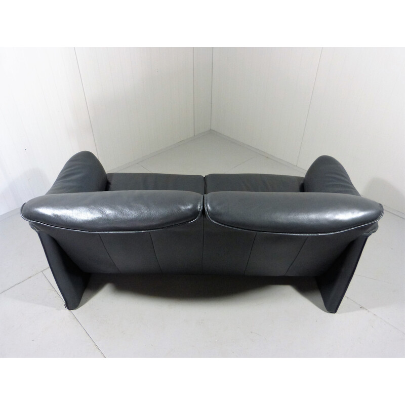 Vintage 2-seater leather sofa by Jori, Belgium 1980s