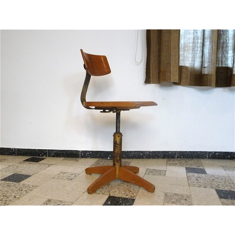 Model 350 Industrial Swivel Chair by Ama Elastik - 1950s