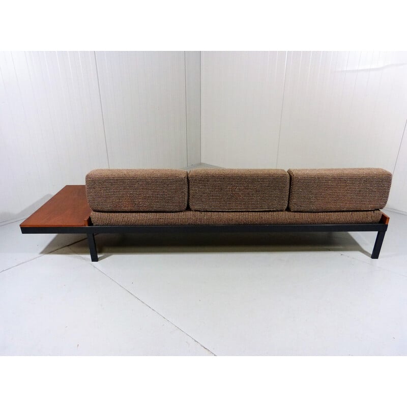 Vintage wool and teak daybed by Friso Kramer for Auping, Netherlands 1960s