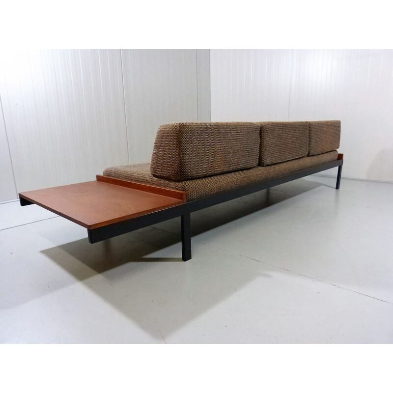 Vintage wool and teak daybed by Friso Kramer for Auping, Netherlands 1960s