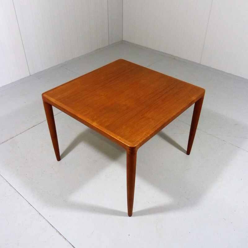 Mesa de centro de teca vintage de H. W. Klein para Bramin, Dinamarca años 60