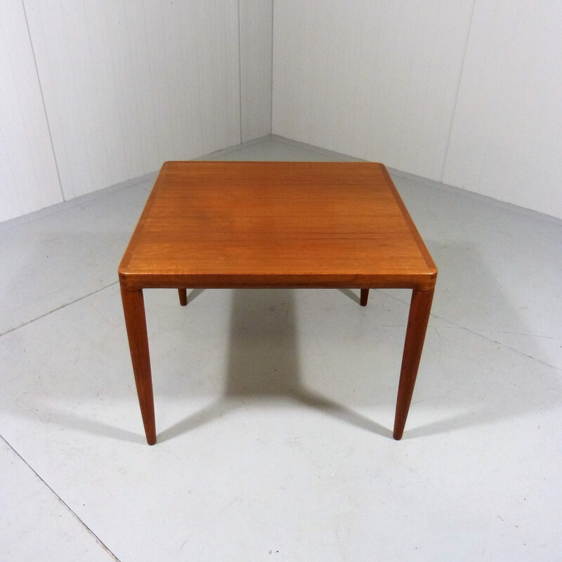 Mesa de café Vintage de teca de H. W. Klein para Bramin, Dinamarca Anos 60