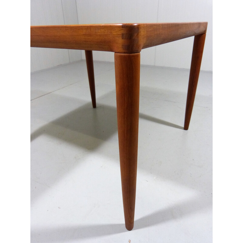 Mesa de café Vintage de teca de H. W. Klein para Bramin, Dinamarca Anos 60