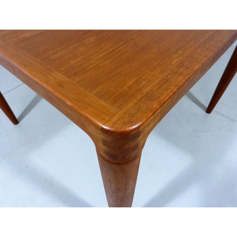 Mesa de café Vintage de teca de H. W. Klein para Bramin, Dinamarca Anos 60