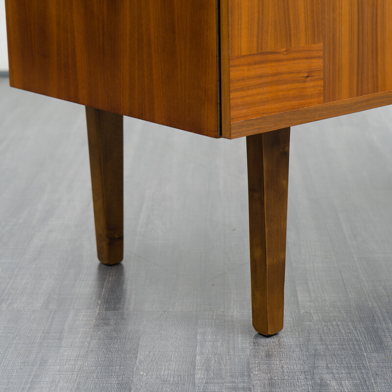 Vintage minimalist walnut desk, 1960s