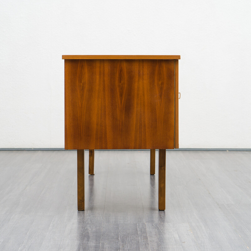 Minimalistischer Schreibtisch aus Nussbaumholz, 1960er Jahre