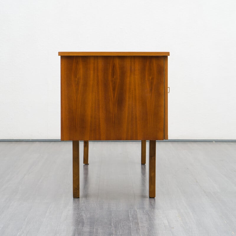 Vintage minimalist walnut desk, 1960s