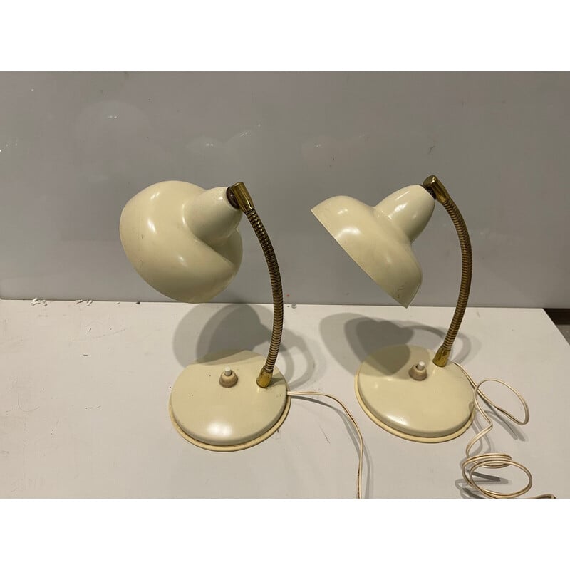Coppia di lampade da tavolo italiane vintage, anni '60