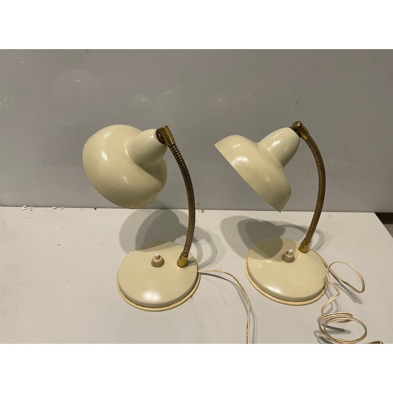 Pair of vintage Italian desk lamps, 1960s