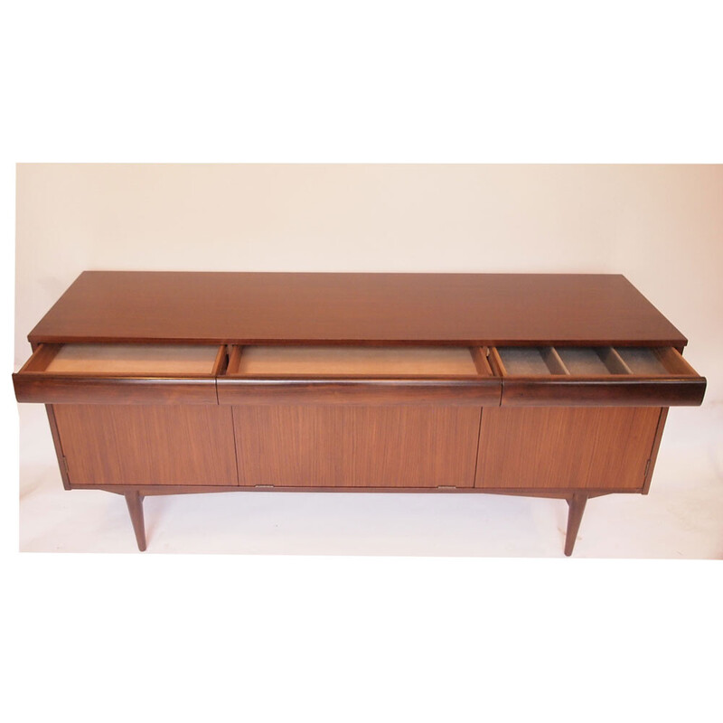 Vintage Scandinavian sideboard in teak and rosewood, 1950-1960