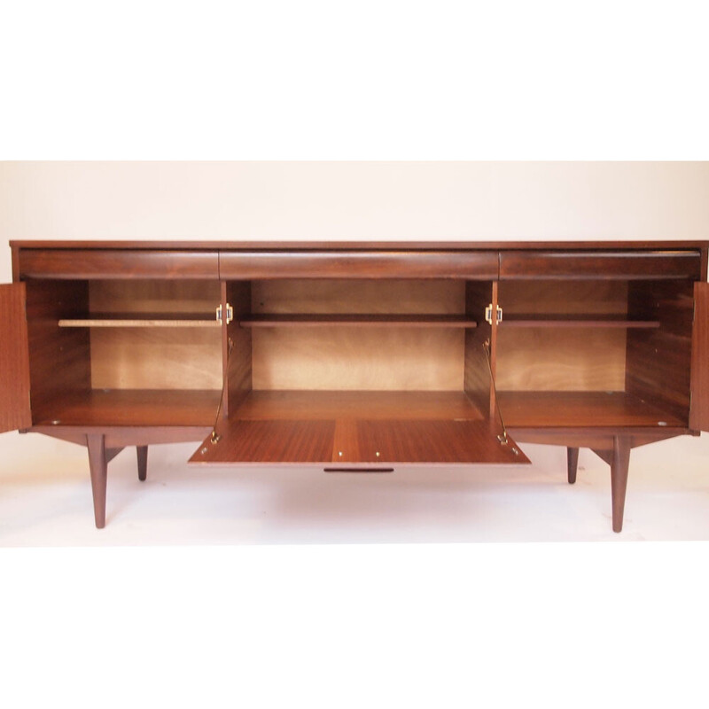 Enfilade scandinava vintage in teak e palissandro, 1950-1960