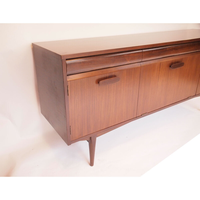 Vintage Scandinavian sideboard in teak and rosewood, 1950-1960