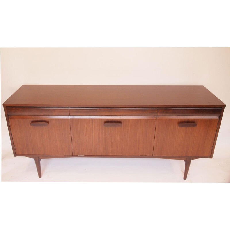 Enfilade scandinava vintage in teak e palissandro, 1950-1960