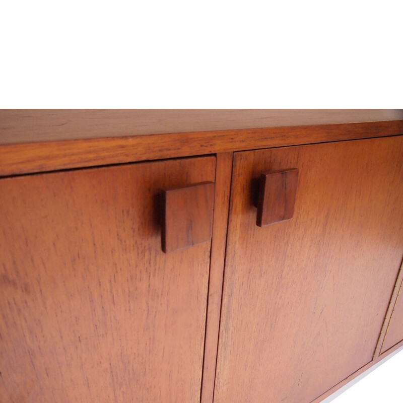 Credenza scandinava in teak color miele, 1950-1960