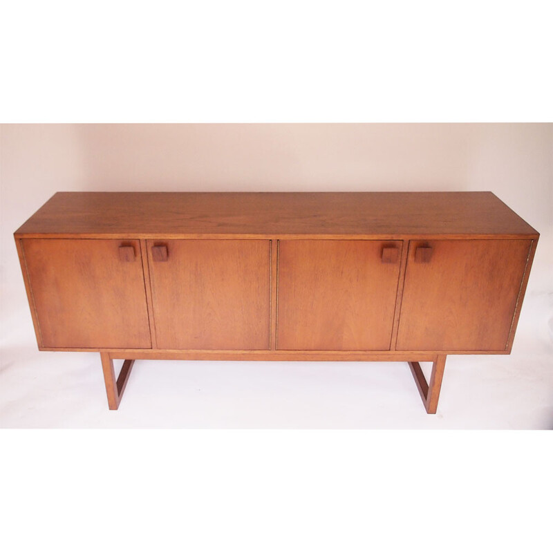 Credenza scandinava in teak color miele, 1950-1960